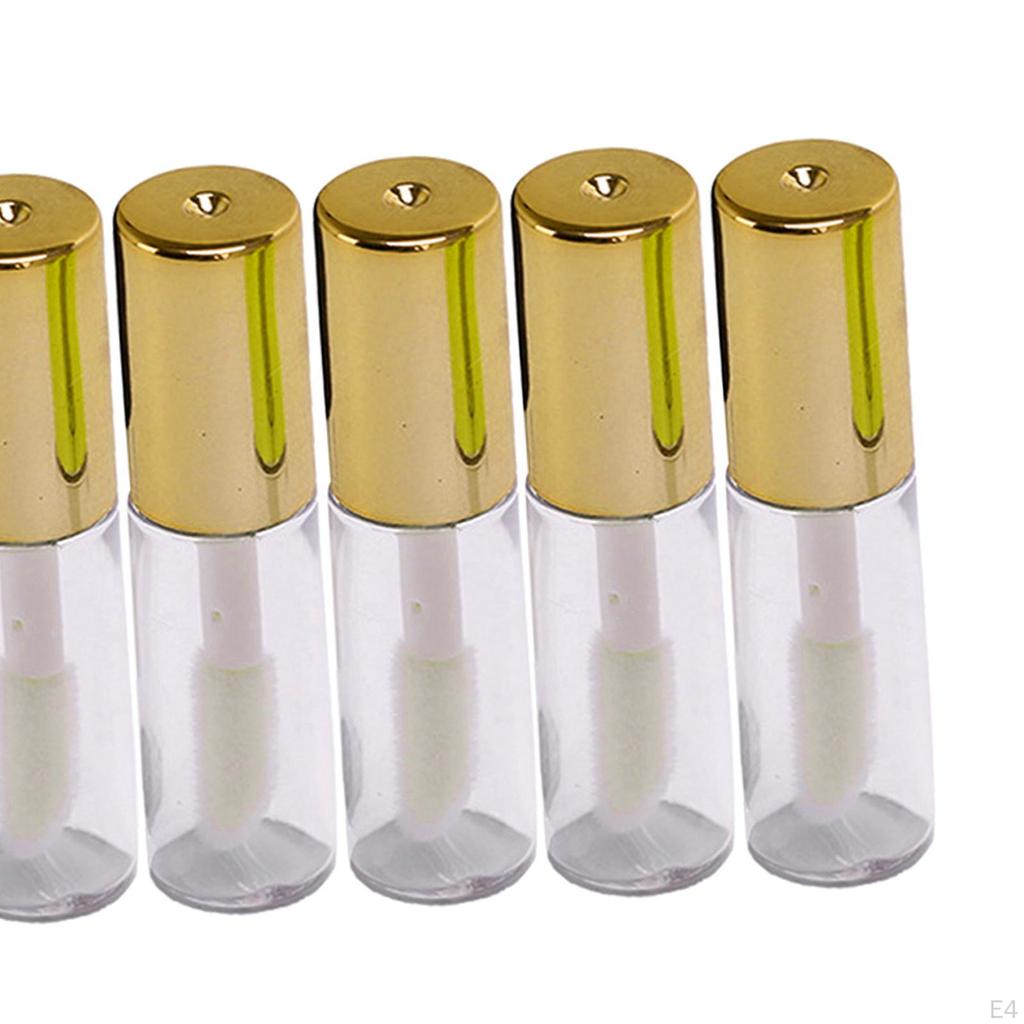 10 Pieces Lip Gloss Bottles Oil Containers Refillable Diy Cosmetic Supplies Cute Balm