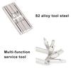 Multifunctional Wrench 8 In 1 Pocket Size Foldable Easy Storage High Strength Mini Bike Multitool Repair Kit Road And Mountain Bikes
