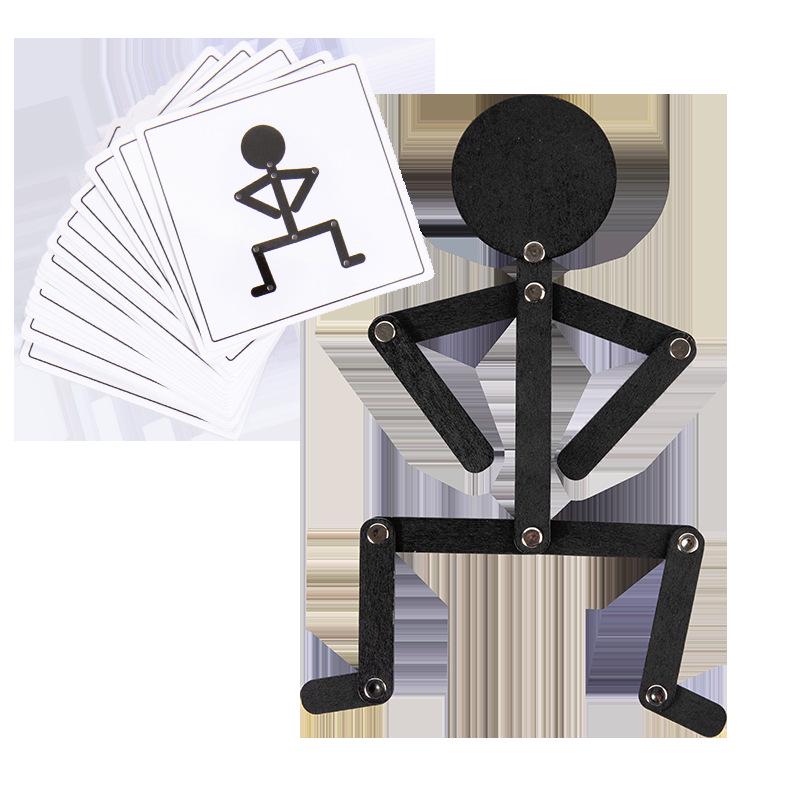 Деревянные развивающие игрушки для детей: Творческие спортивные фигурки и узоры для раннего обучения (Возраст 2-3 года)