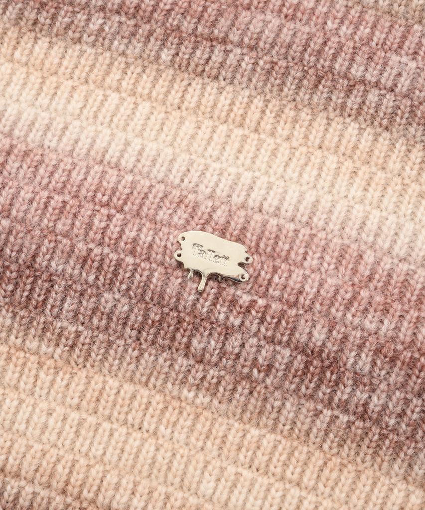 FALLETT [22Fw] Gradient Stripe Knit Pink