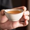 Керамическая чайная чашка Дэхуа ручной работы - Стиль печи Жу, Желтая глазурь, Персональный набор для чая гунфу для домашнего заваривания и чайной церемонии