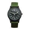 Luminous Waterproof Nylon Watch, 24-Hour Dial, for Youth and Adults, Unisex Sport Military Design