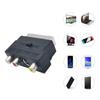 SCART Converter Plug Connector 21P Adapter SCART To 3RCA With Switches Converter for Video Conversion