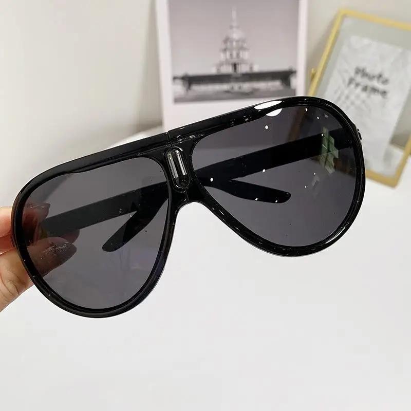 Foldable Sun Glasses Fashion Versatile Sunglasses Outdoor Portable Glasses Women Vintage