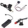 Универсальный инвертор-драйвер для EL-провода, USB 3В/5В/12В, автомобильный прикуриватель, батарейный отсек, контроллер для светодиодной неоновой светящейся ленты, DIY-освещение атмосферы