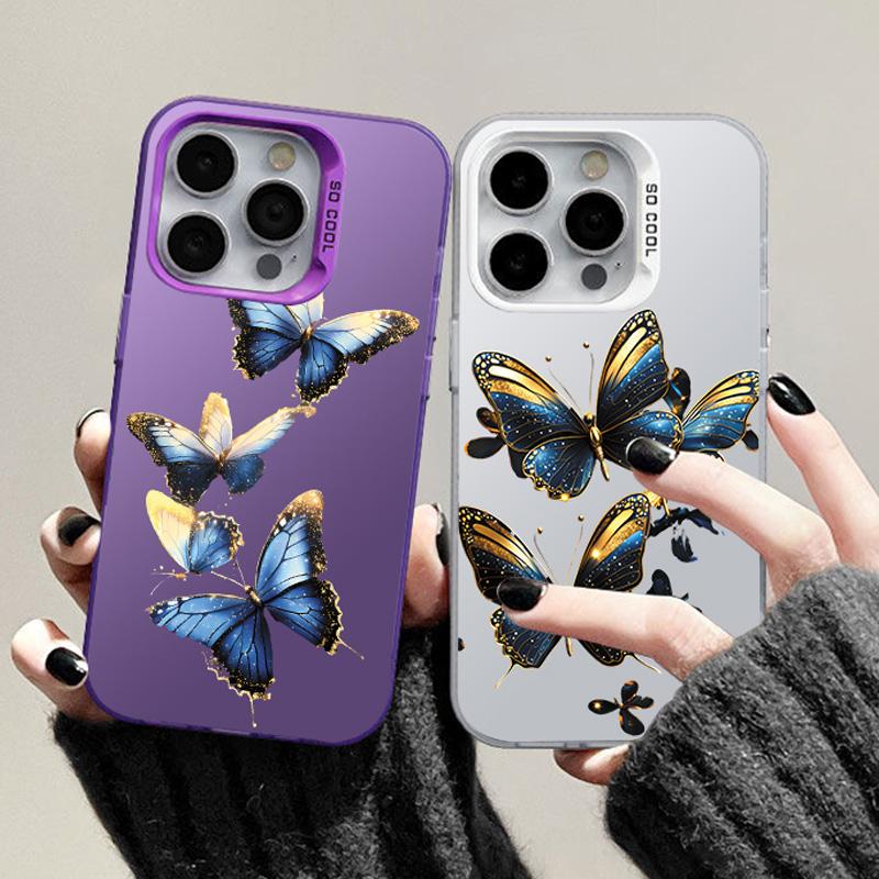 Модный чехол-бабочка для iPhone 16E 16 15 14 13 12 11 Pro Max XR X XS 7 8 14 15 Plus SE2 SE4 SE 2022 2020 2025