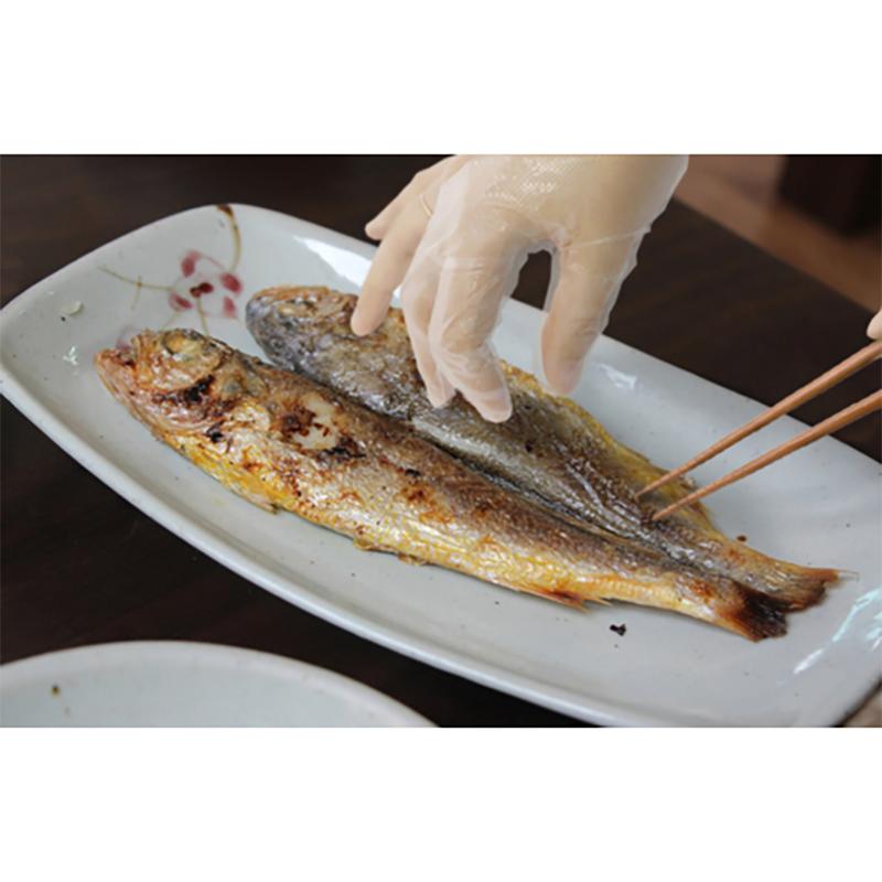 Bebesom Three-Finger Disposable Plastic Gloves – Hygienic Kitchen & Baby Care Gloves, Korean