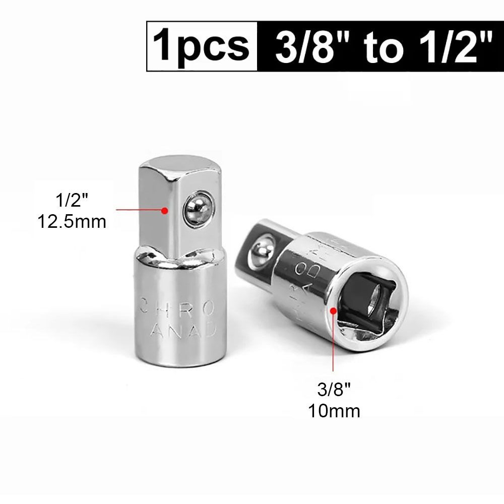 1Pcs Head Adapter Socket Adapter 1/4 3/8 1/2 Inch Socket Converter Durable Ratchet Wrench Sleeve