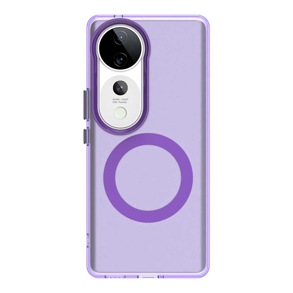 Матовый чехол Magsafe для телефона Vivo V40 V40 Pro 5G Магнитная беспроводная зарядка для Vivo S19 S19 Pro Ударопрочная задняя крышка