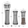 Ручная мельница для специй из нержавеющей стали, многоразовая, кухонные принадлежности, мельница для перца