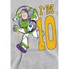 Toy Story Childrens/Kids I'm 10 Buzz Lightyear Heather Birthday Pullover Hoodie