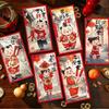 6pcs Traditional Children's Money Bag Hongbao Lucky Money Packet God of Wealth Red Pocket  Bonus