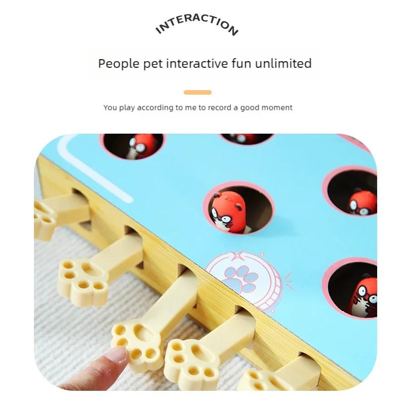 Interactive Whack A Mole Cat Toy Corrugated Cardboard Scratcher Multi Functional Grinding Claws Anti Scratch Pet Toy Supplies