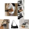 Stylish Korean Women's Pleated Shoulder Bag 2023 Trendy Pu Leather Chain Strap