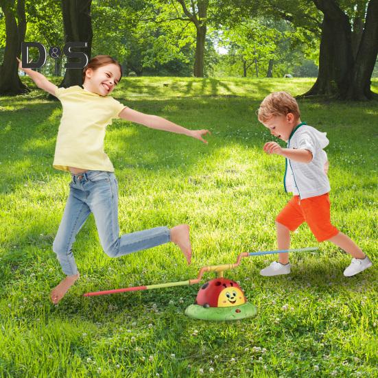 Игрушка «Прыгай и бросай» 2 в 1 Музыкальная игрушка-прыгун Игры в помещении и на улице Игрушка-кольцо для детей в возрасте от 4 до 6 лет Развитие моторики