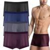 4 Piece Plus Size Panties Men Mesh Underwear Male Boxers Bamboo Fiber Mens Boxer Briefs Breathable Solid Color Underpants