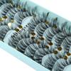 10 Pairs Handmade Fluffy Natural  Crisscross 3D Faux Mink Hair False Eyelashes Extension Tools