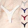 Women Thong Panties Thin Low Waist Seamless Solid Color Good Breathability Lady Underpants