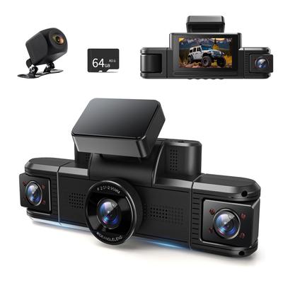 CARKUMI D1 4 камеры, видеорегистратор, 360 градусов WiFi, передняя и задняя камера, маленький,