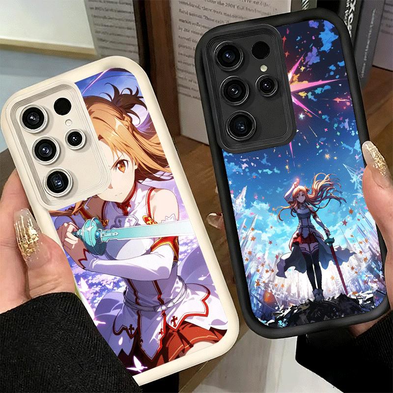 Чехол для телефона для Samsung Galaxy S26 S25 Ultra S24 FE Sword Art Online Юки Асуна Оболочка S23 Plus S22 + S21 S20 5G Мягкий силикон Fu