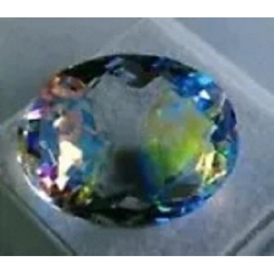 Certified Natural Mystic Topaz Rainbow Color Oval 20.85 Ct Beautiful Gemstone