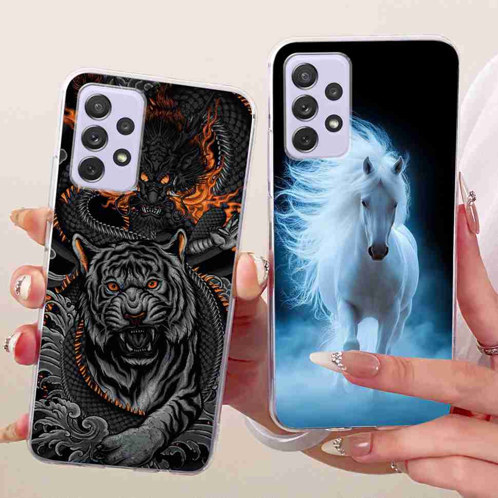 For Samsung A72 Case SM-A725F Fundas Soft Silicone Luxury Painted Cover Cases For Samsung Galaxy A72 Casing Bumper