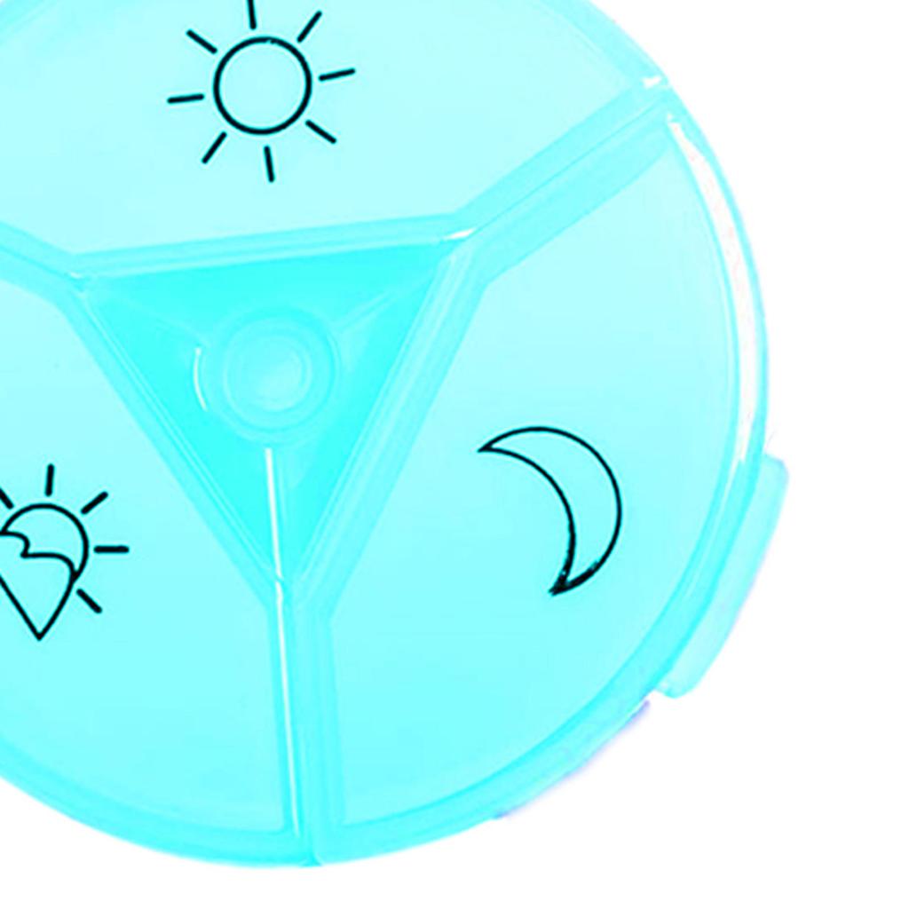 Pill Box Tablet Organizer Dispenser Vitamin Medication Container Red