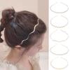 Sweet Thin Hair Bands Fashion Bangs Hair Hoops Girls Metal Waves Headband