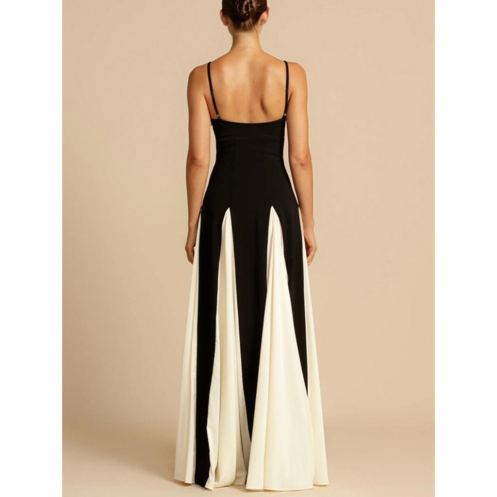 Модное женское платье с V-образным вырезом и длинными рукавами для женщин, элегантные плиссированные платья с открытой спиной и без рукавов, вечерние платья для женщин