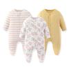 Newborn Clothes Sets 3Pieces 100%Cotton Baby Girl Clothes Long Sleeve Jumpsuits Cartoon Autumn Spring