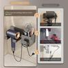 Настенный держатель для фена Полки для ванной Подставка для бритвы и фена с ящиком для хранения Органайзеры для туалета