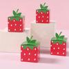 10 шт. Красная коробка для конфет в виде клубники, Подарочная коробка для детской вечеринки по случаю дня рождения, Коробка для дим-самов, Фестивальная вечеринка, Коробки для конфет, Квадратная мини-розовая коробка