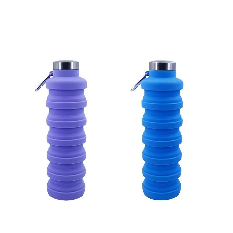 Latest Spacious Silicone Athletic Bottle Outdoor Activity Travel Lightweight to Carry Retractable Water Bottle Travel Workout Folding Bottle