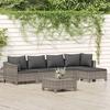 VidaXL Garden Lounge Set with Cushions 6 Pcs, Patio Furniture Set, Outdoor Furniture, Patio Sofa, Modern, 3187271
