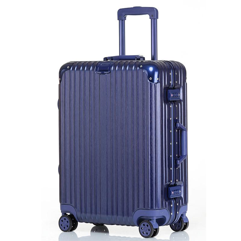 Ultralight Aluminum Frame Trolley: 20-Inch Carry-On & 24/26/29-Inch Large Capacity Travel Suitcases