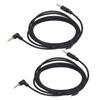 2pcs 90 Degree Right Angle Auxiliary Cord Replacement 3.5mm 1.5m Audio Cable for BlackShark V2 Pro