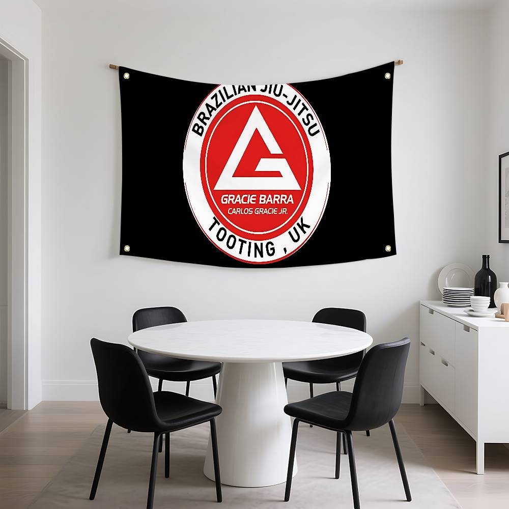 wGraciesBarrasCarlosGRBrazilian Jiu Jitsu Flags Room Decor Outdoor Decors Personalized Items Flags For Bedrooms Home Funny