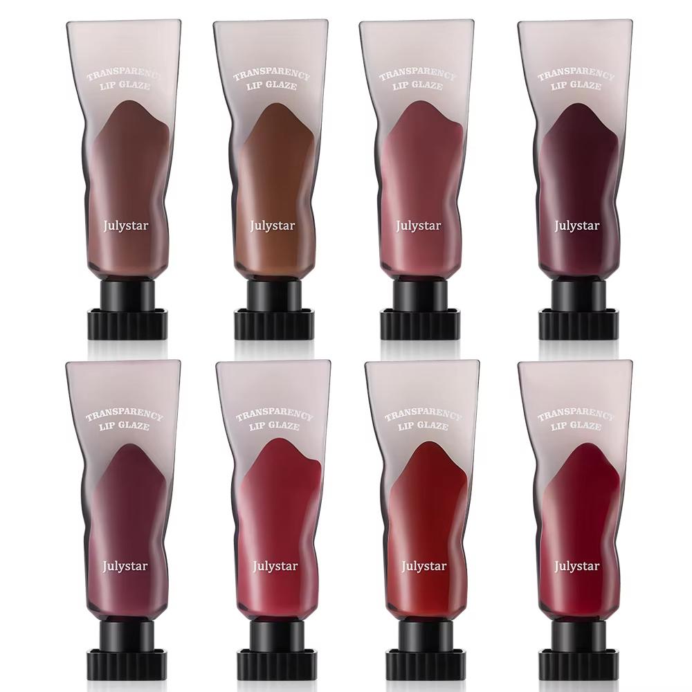 JULYSTAR Mirror Lipstick Lip Glaze Makeup Waterproof Non Stick Cup Tint Lasting Moisturizing Resistant Silky Lip Gloss