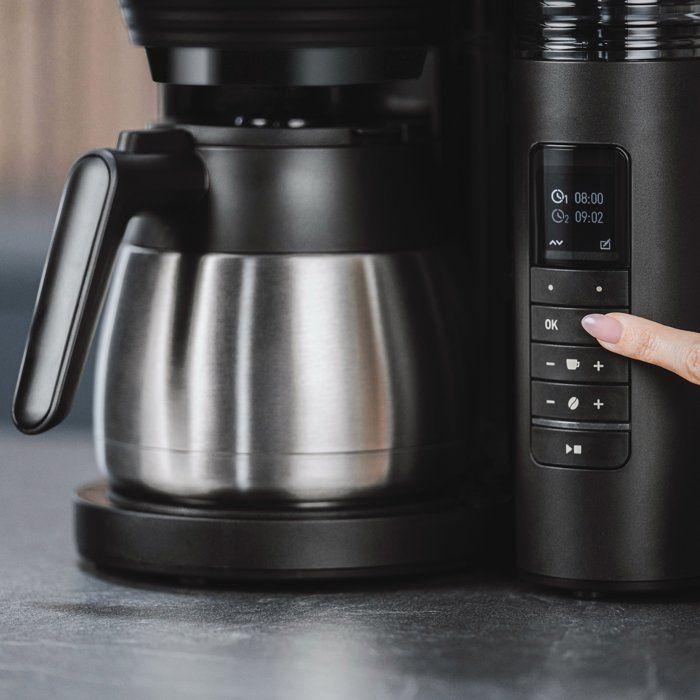 Cafetière filtre avec moulin intégré - MELITTA - Aromafresh Therm Pro 1030-11 - 8 tasses - 1 080 W - Noir