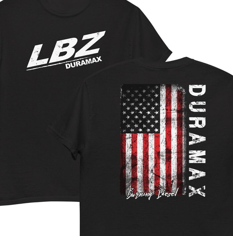 Рубашка LBZ Duramax, Мужская футболка с дизельным грузовиком и американским флагом, Унисекс футболка