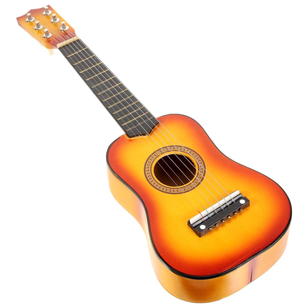 Inch Acoustic Guitar Small Size Portable Wooden Guitar for Children Kids (Red)