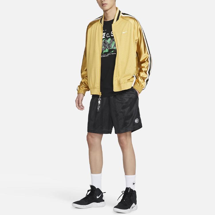 Nike Kevin Durant Solid Logo Drawstring Shorts Men Bottoms Black DX0226-070