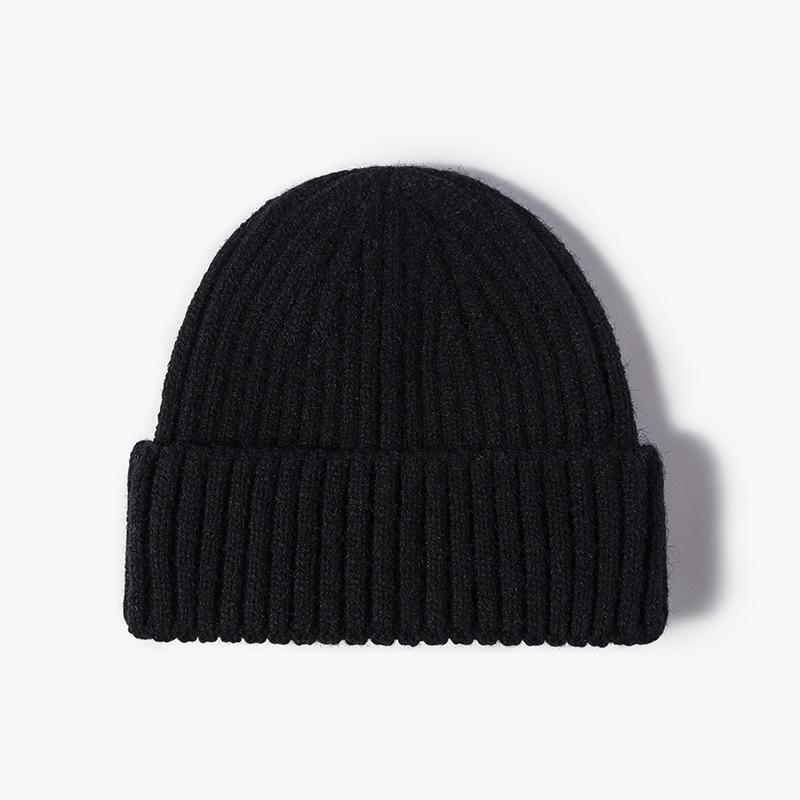 Chunky Knit Beanie Hat for Men And Women Thick Warm Soft Stretchy Wool Acrylic Winter Cap for Girls