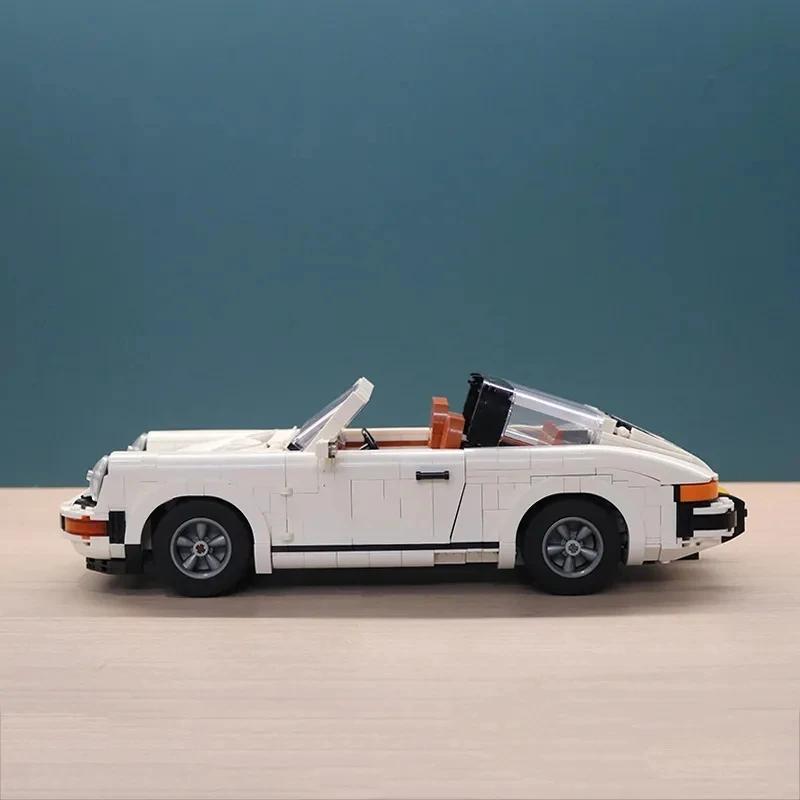 Icons Technical 911 Retro Car Model Building Blocks Set 2in1 Race Model Kit для взрослых и подростков Игрушки Рождественские подарки Идея DIY