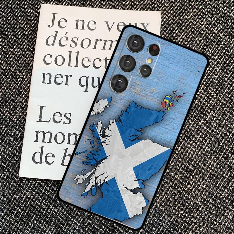 Шотландия Шотландский флаг Чехол для Samsung Galaxy S24 S23 S22 Ultra S8 S9 S10 Plus Note 10 20 Ultra S20 S21 FE Обложка