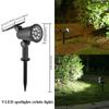 9 LEDs Solar Spotlights,Outdoor IP65 Waterproof,Brightness Adjustable for Garden Backyard Driveway Patio Law Decor Spot Lights