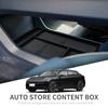 Для ZEEKR 001 2023 2024 Автомобильный бокс для хранения на центральной консоли, органайзер-контейнер для нижнего яруса, аксессуары для наведения порядка, черный