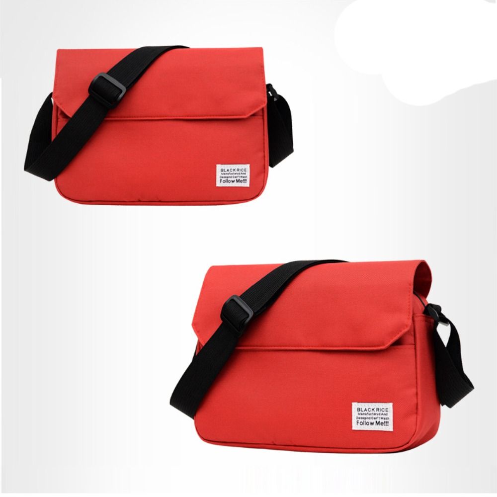 Solid Color Crossbody Bag Waterproof Leisure Bandage Bag Casual Street Bags Student