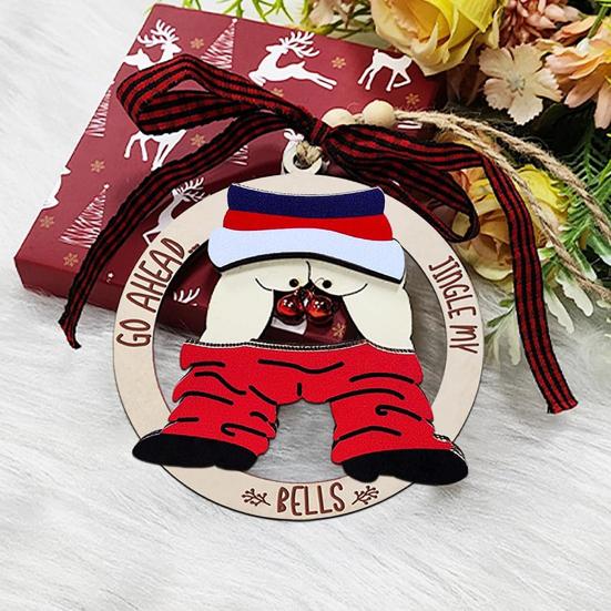 1/3 шт. забавные рождественские украшения деревянные непослушные уродливые рождественские елки подвесные знаки неуместные грязные украшения Санты для праздничного домашнего декора