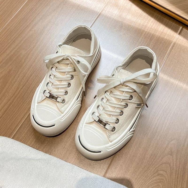 2024 Новые женские туфли из вулканизированной кожи премиум-класса на шнуровке, модные кроссовки на плоской подошве с мягкой подошвой, повседневные кроссовки для женщин Tide Shoes